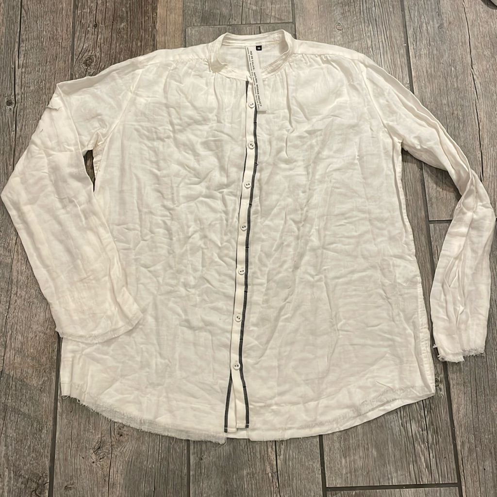 Pas De Calais Cotton White Button Up